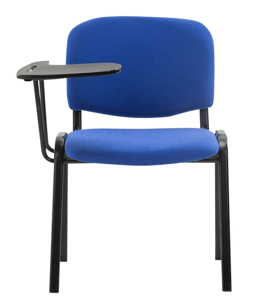 Set di 4 sedie Ken in tessuto con tavolo pieghevole blu