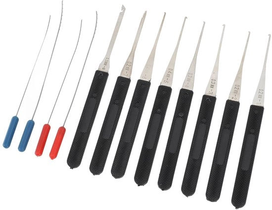 Set di estrazione chiavi a 12 pezzi - Kit di attrezzi per la rimozione - Estrattore chiavi - Acciaio inox premium - Utile per la riparazione - Rimozione facile - Tirapugni chiavi