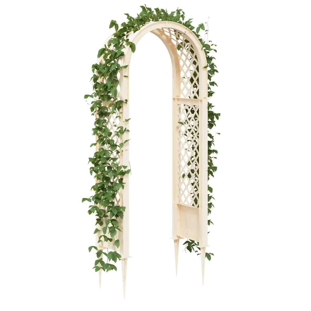 Arco di rose con punte Bianco 97 x 43 x 218 cm PP CFW1786249