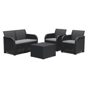 1cf set da giardino polipropilene 'rosalie lounge' colore graphite cod:ferx.6130056nlm