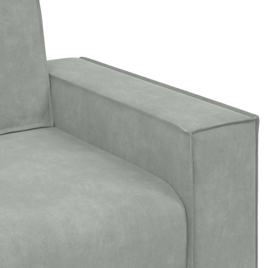 Set di divani con cuscino 3 pcs Grigio 220 x 78 x 84 cm Velluto 3324618