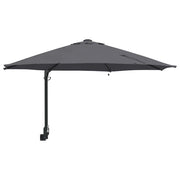 Moderno ombrellone da giardino inclinabile 248 x 248 x 148 cm con elegante illuminazione LED ambientale in poliestere antracite 02_0058644