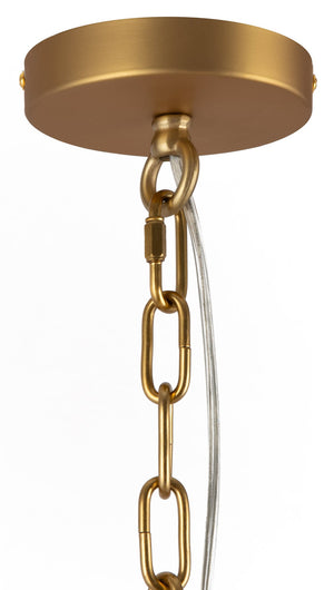 Lampada pendente House in Metallo Bowi Oro