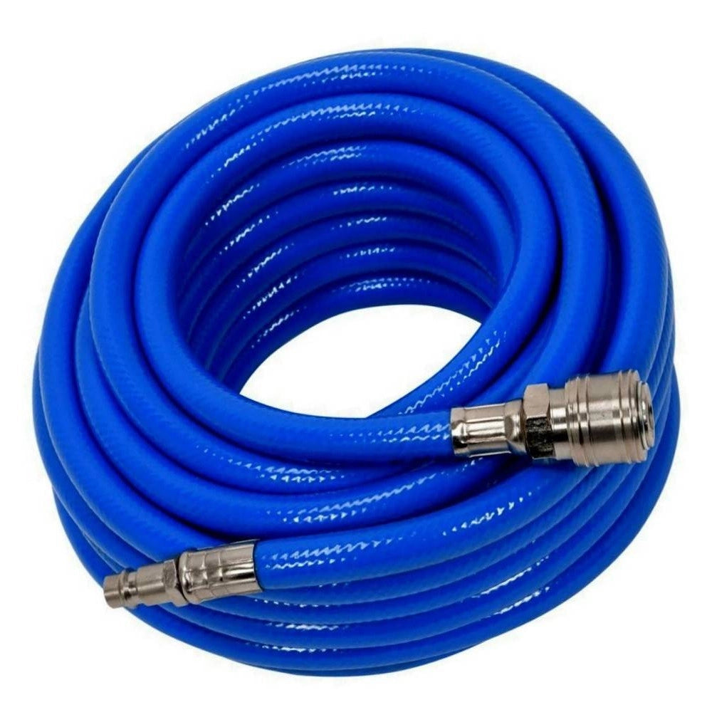 Trade Shop - Tubo Aria Compressa Flessibile Per Compressore 20 Metri Raccordo Rapido 1/4″ -