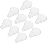 Set di pennelli per trucco - 10 pezzi - Copri pennelli - Coperchi in plastica - Coperchio portatile - Dimensioni 7x5x1 cm - Per la conservazione in viaggio - Contenitore per pennelli