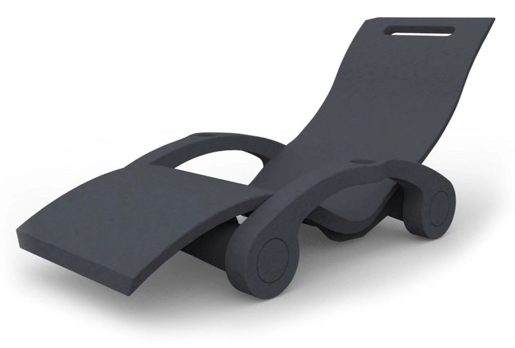 Lettino Chaise Longue Galleggiante da Esterno Giardino Arkema Serendipity Grigio Antracite