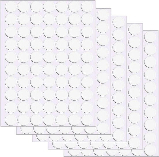 Stopverf trasparente doppia faccia rotonda senza tracce per metallo vetro muro ceramica legno (350)