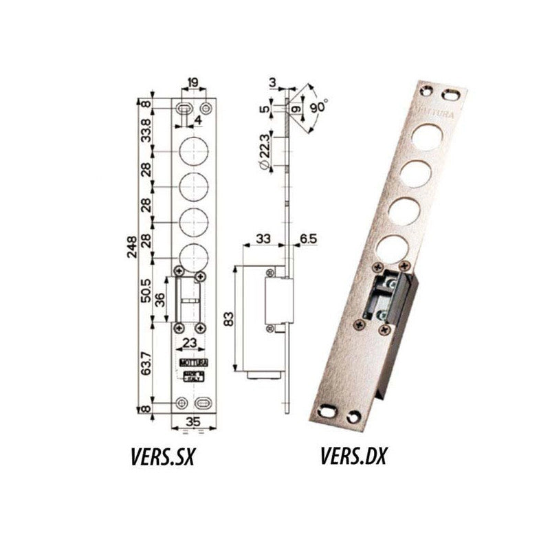 Ferrogliera Elettrica Sx I.28 94077 Mottura