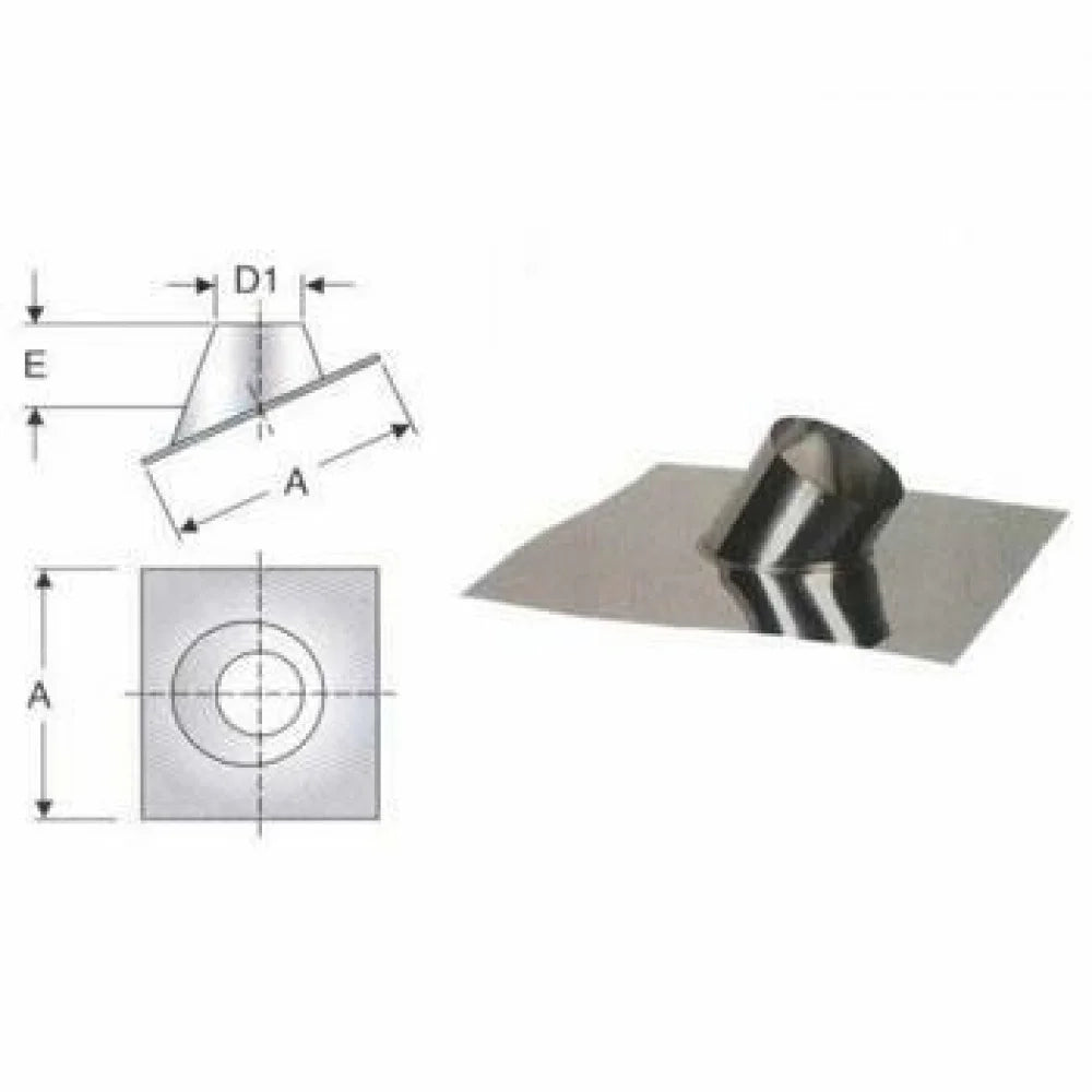 Faldale per tetti inclinati d.18 0 inox aisi316l b08x9gn6jv