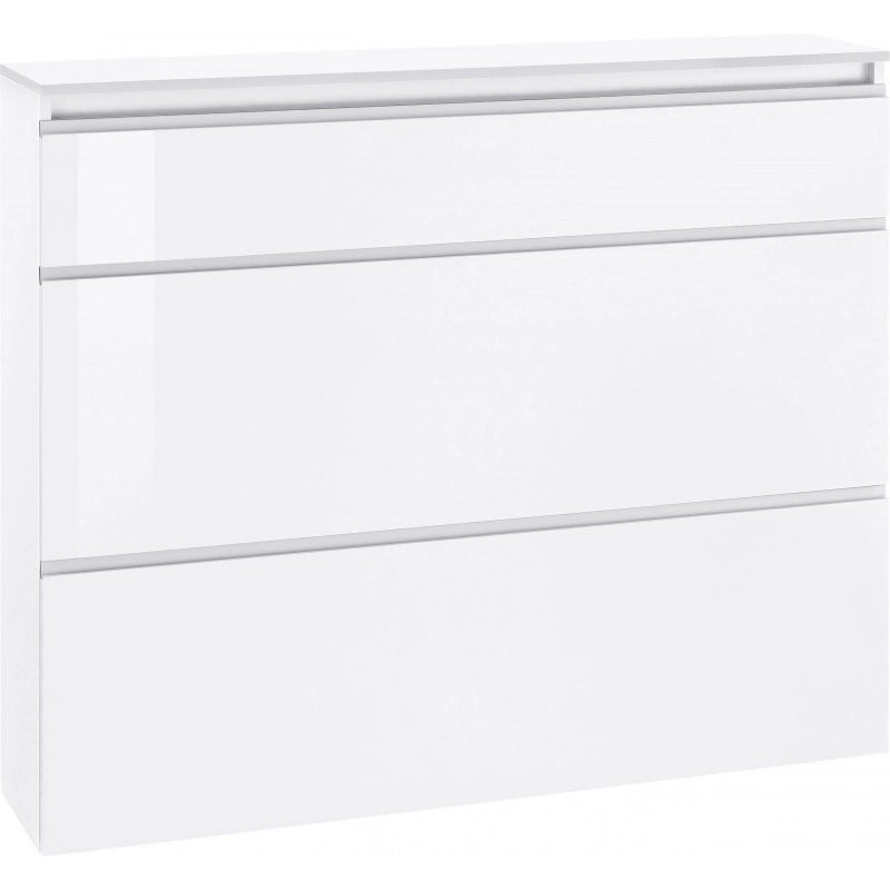 Scarpiera Magic 120 – 2 ante + 1 ribalta – Bianco Lucido