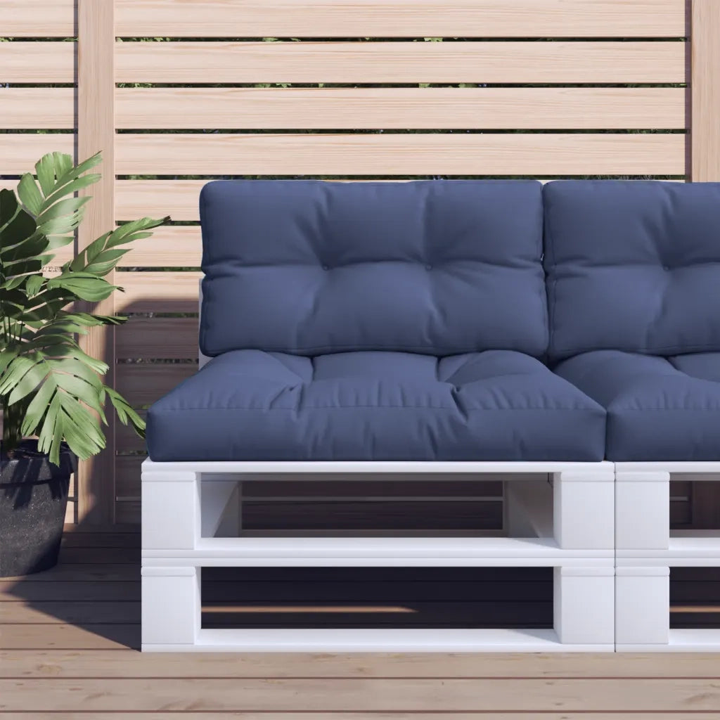 Cuscino per Pallet Blu Marino 80x40x12 cm in Tessutocod mxl 115895