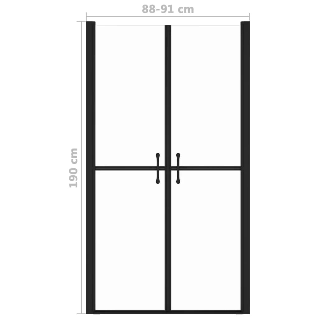 Porta doccia per bagno WC o cabina doccia interna larghezza regolabile ESG (88-91)x190 cm trasparente 02_0002052