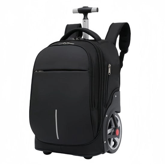 Zak da 2-in-1 con ruote - 15.6" Tas per laptop - 38L Capacità - Grandi Ruote - Altezza delle spalle - Spazio per laptop e abbigliamento