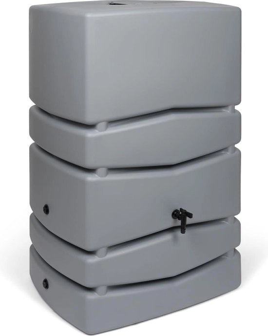 Tubercolare XXL Aqua Tower - Plastica - Diversi Dimensioni e Colori - Rubinetto di Scarico - 450 Litri Grigio Tubercolare
