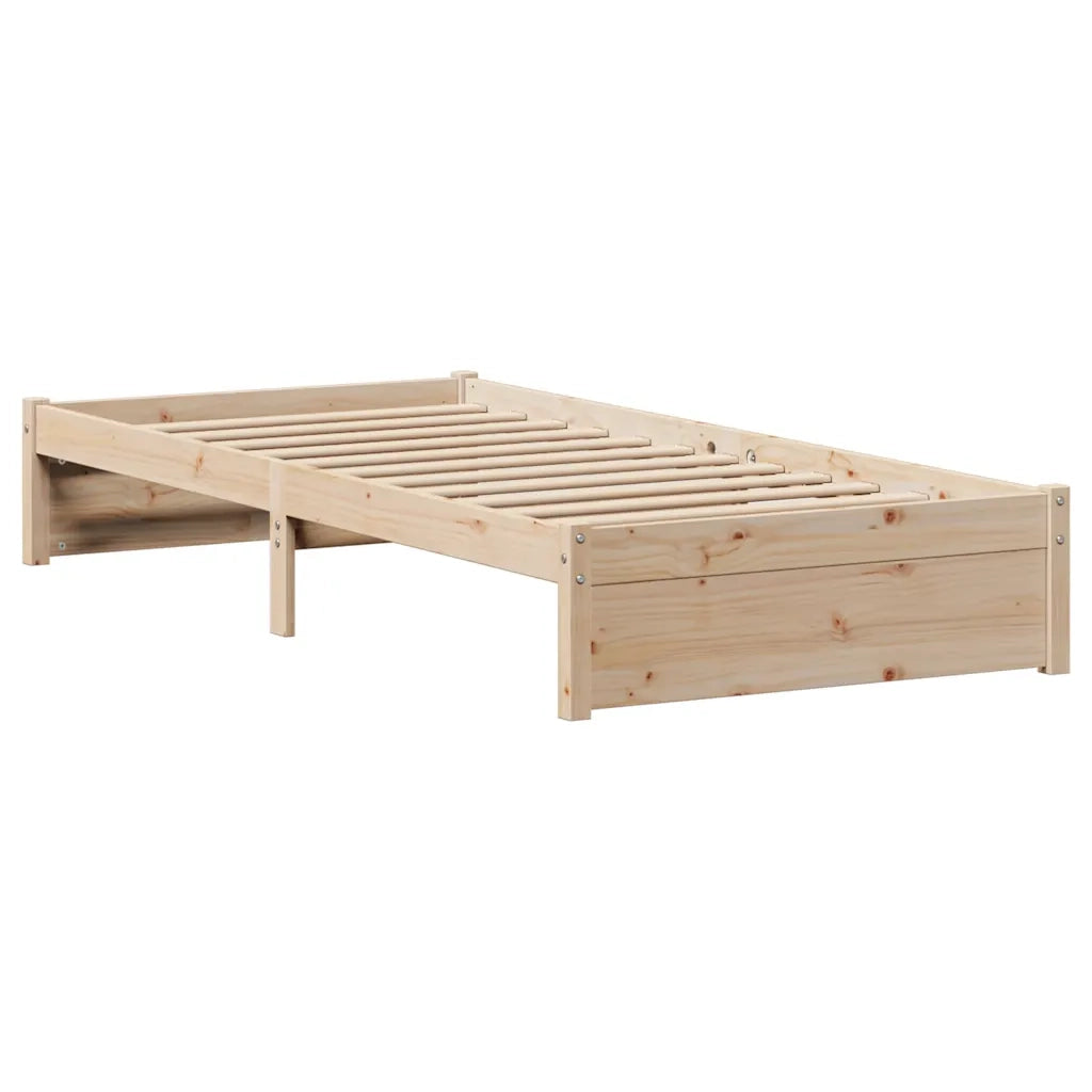 Letto senza Materasso 75x190 cm in Legno Massello Pino