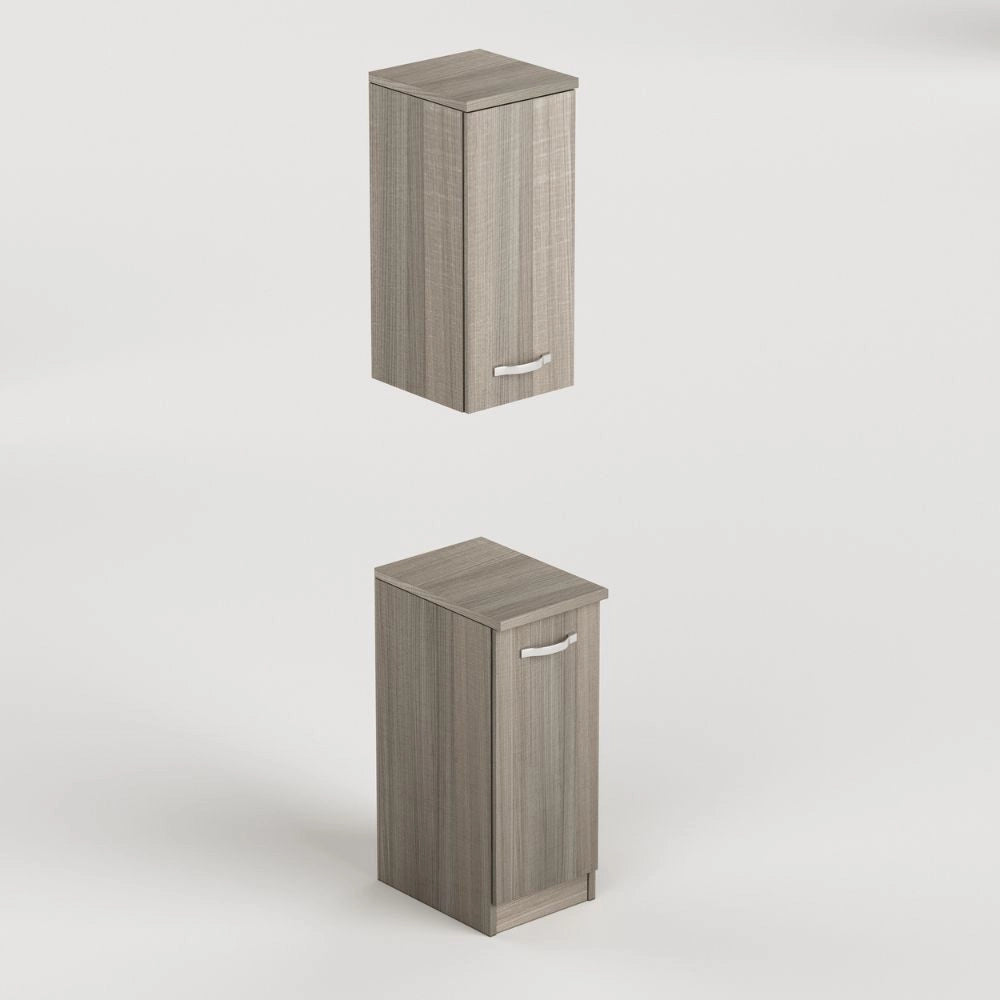 Pensile bagno con anta 36x38x77 colore olmo