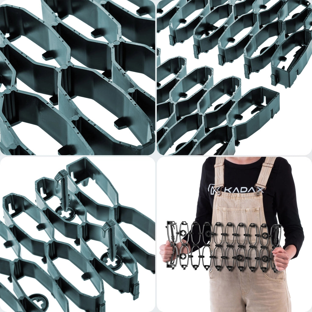Griglia per prato KADAX per robot tagliaerba, ideale per superfici curve, 47 cm, confezione da 20 pezzi