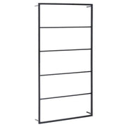 Portasciugamani Nero 60x10x116 cm in Acciaio CFW3614901