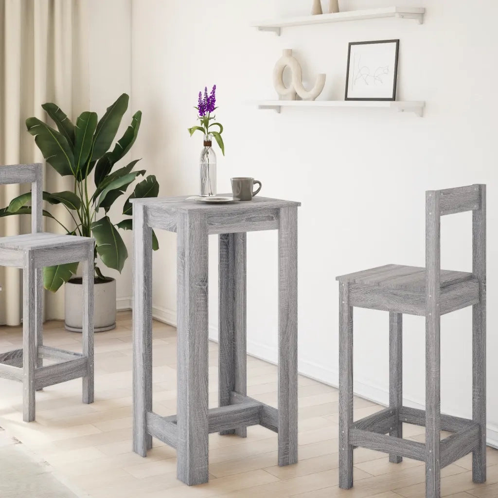 Tavolo da Bar Grigio Sonoma 51x50x103,5 cm in Legno Multistrato 854405