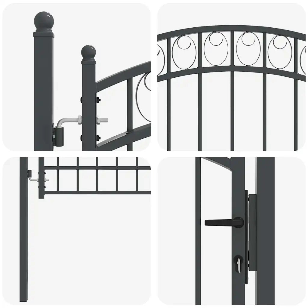 Cancello per recinzione EMMEN 200 x 100 cm