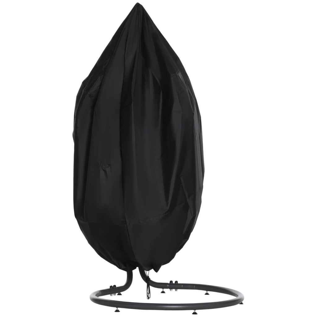 Copertura per sedia a dondolo sospesa impermeabile antivento ¨C zephmum ¨C 115x190 cm nera