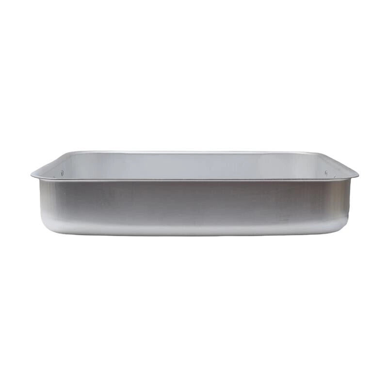 HORECA HOME ROSTIERA IN ALLUMINIO ANTIADERENTE CON ANELLI 35 X 25 CM