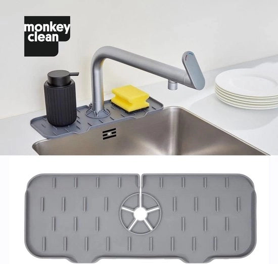 Mat di assorbimento in silicone - mat di raccolta acqua - 1 pezzo - grigio