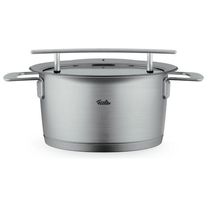 Fissler Pentola Phi Collection 20 cm 3.2 L con Coperchio in Vetro Acciaio Inox Induzione