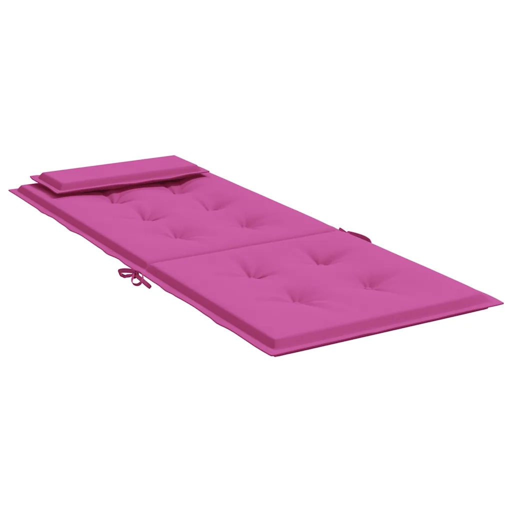 Cuscini per Sedia con Schienale Alto 2pz Rosa in Tessuto Oxford 361934