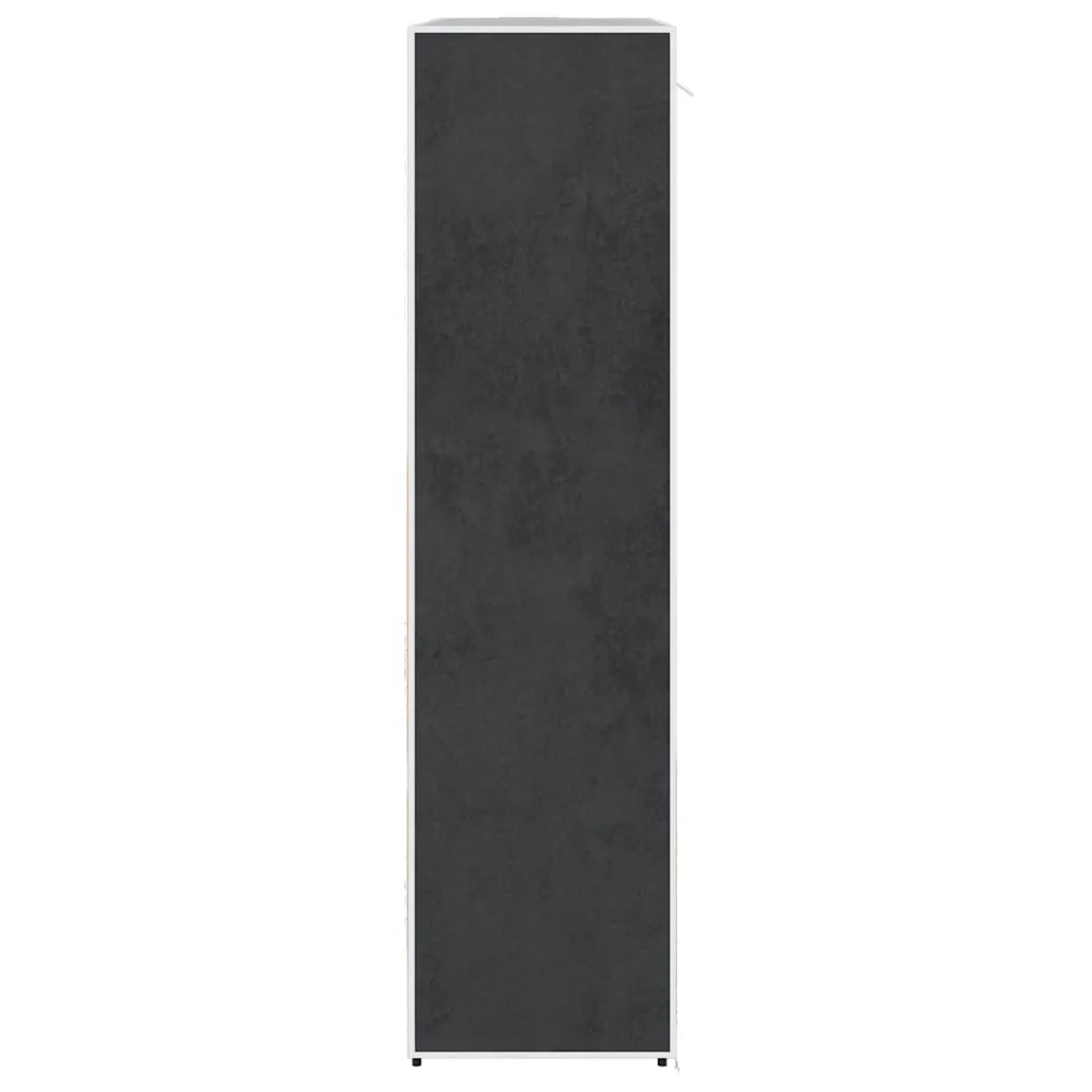 Armadio in Tessuto con Scomparti e Aste 45x150x176 cm Nero CFW8663027