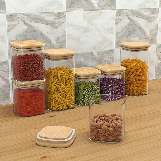 Contenitori a chiusura ermetica per magazzino – Bacinelle di magazzino per cucina - Cassetti per conservazione - Contenitori di magazzino a chiusura ermetica