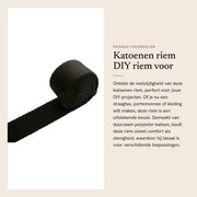 Riem in Katoen da 10 Yards - Band di Supporto per Portafoglio - Flessibile e Resistente - 2.5cm di Larghezza