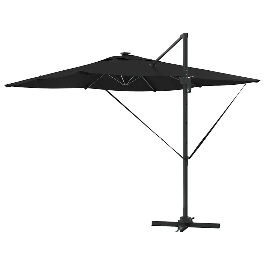 Ombrello | Parasolne Nero 286 x 284 x 270 cm Alluminio e Poliestere