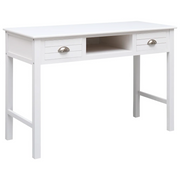 Scrivania Bianca 110x45x76 cm in Legno cod mxl 64357