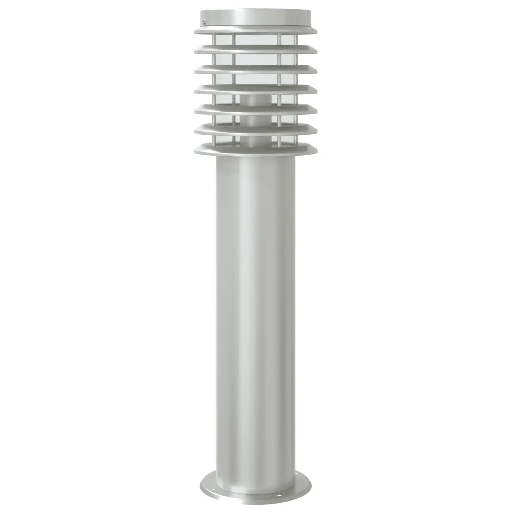 Lampade da Terra per Esterni Sensore 3 pz Argento 60 cm Acciaio CFW5104527