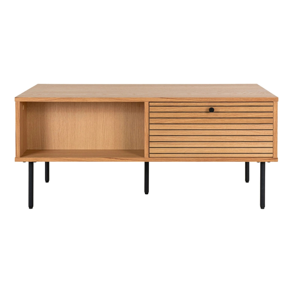 Tavolino Kyoto, Marrone, Legno, 100x50x45 cm