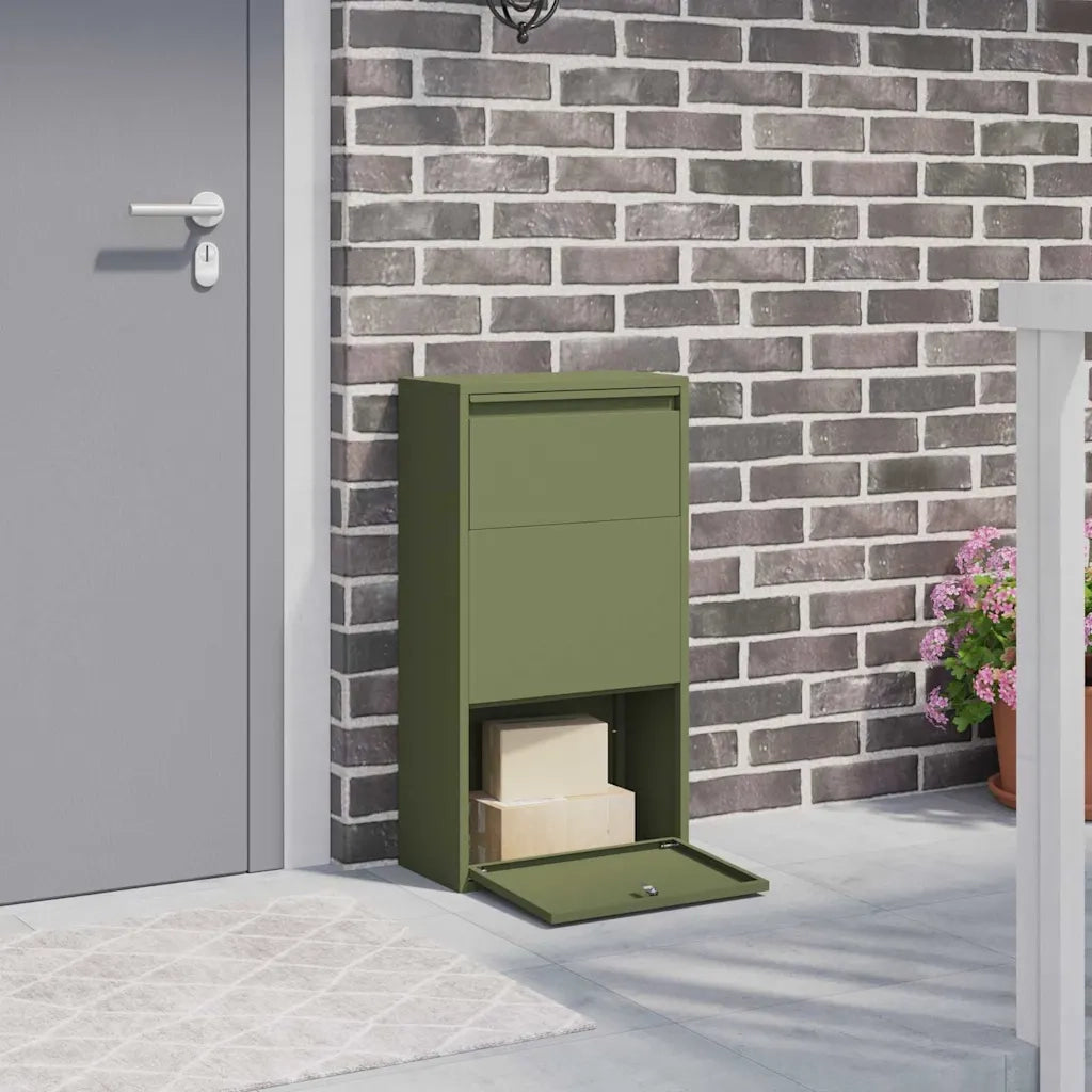 Cassetta per pacchi Verde oliva 44 x 22 x 82 cm Acciaio CFW8816763