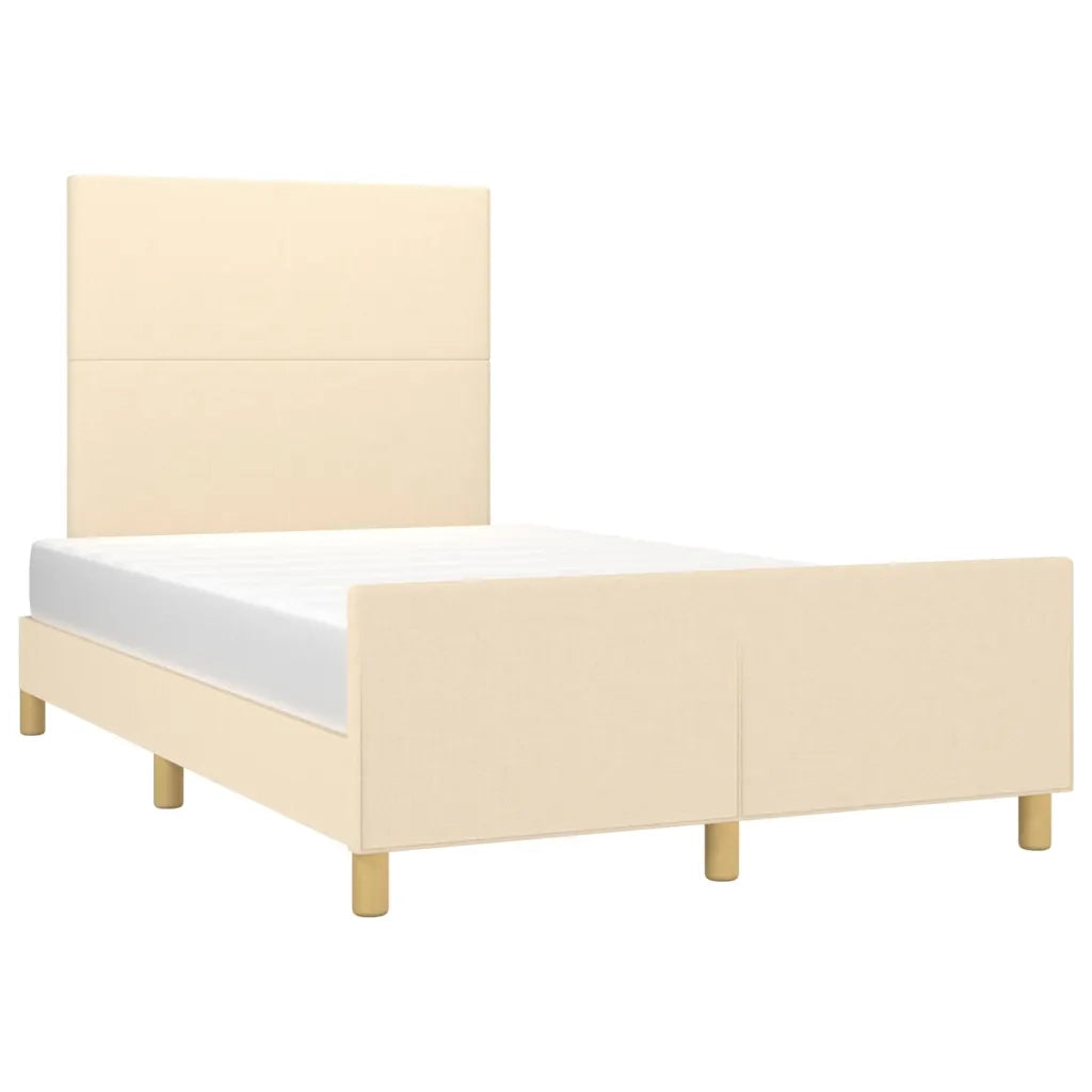 Giroletto senza Materasso Crema 120x200 cm Tessuto