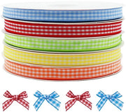 Set di nastri decorativi multicolor a 5 pezzi - 10 m x 10 mm - fatti di poliestere resistente