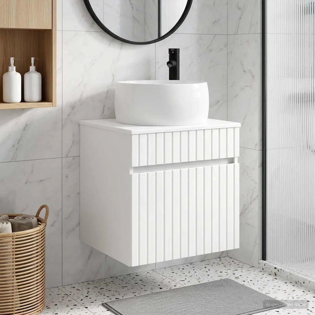 Mobile lavabo da parete Bianco 49 x 44,5 x 66 cm 890612