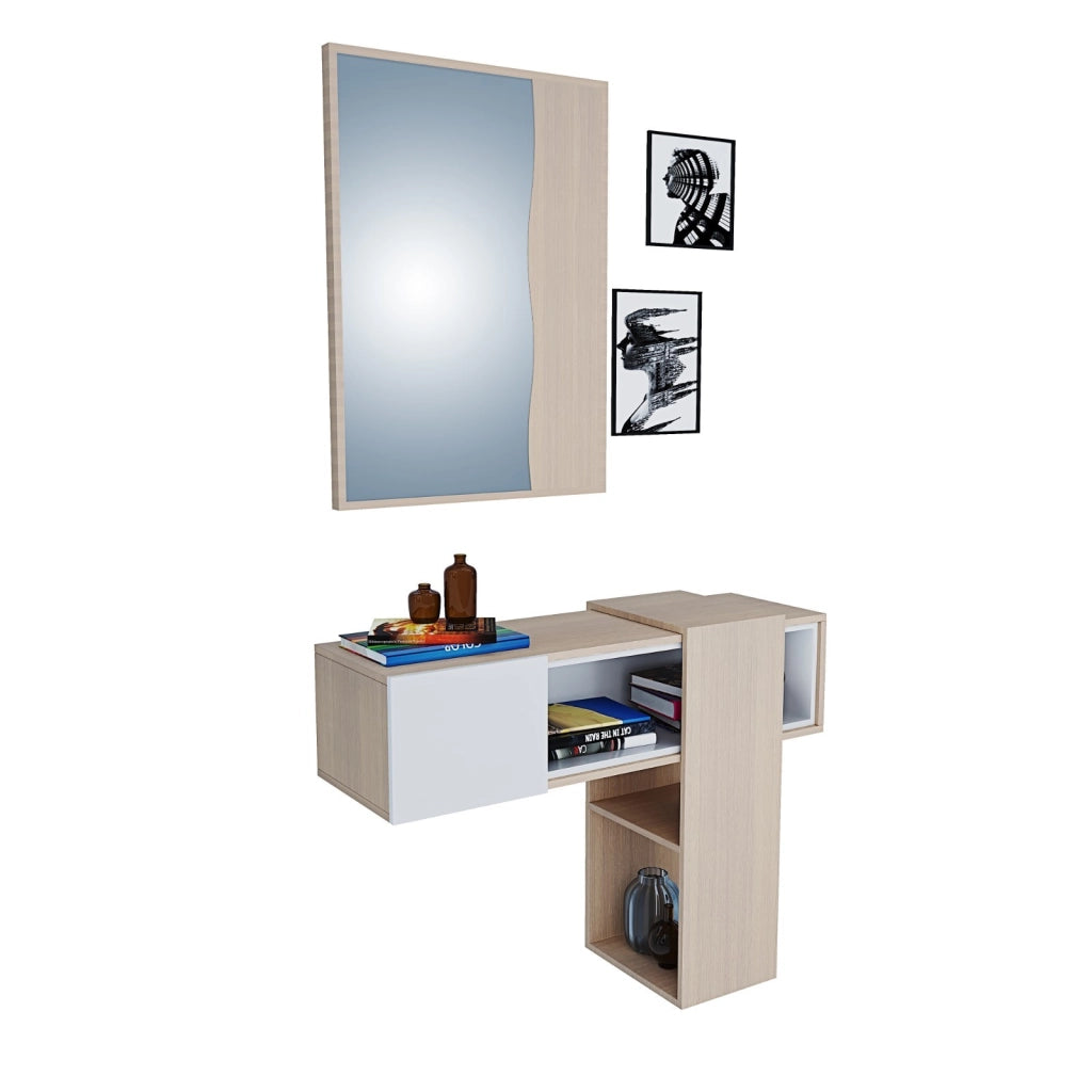 Parete Attrezzata Moderna Con Biocamino Mobile Porta Tv Pannello Listellato Pensile Con Vetrina E Led 2 Ante Ribalta Per Soggiorno Salotto 200 X 40 X 148 Cm Grigio E Rovere