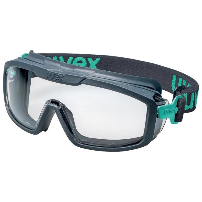 Uvex i-guard+ Occhialini di sicurezza Policarbonato (PC) Nero, Blu