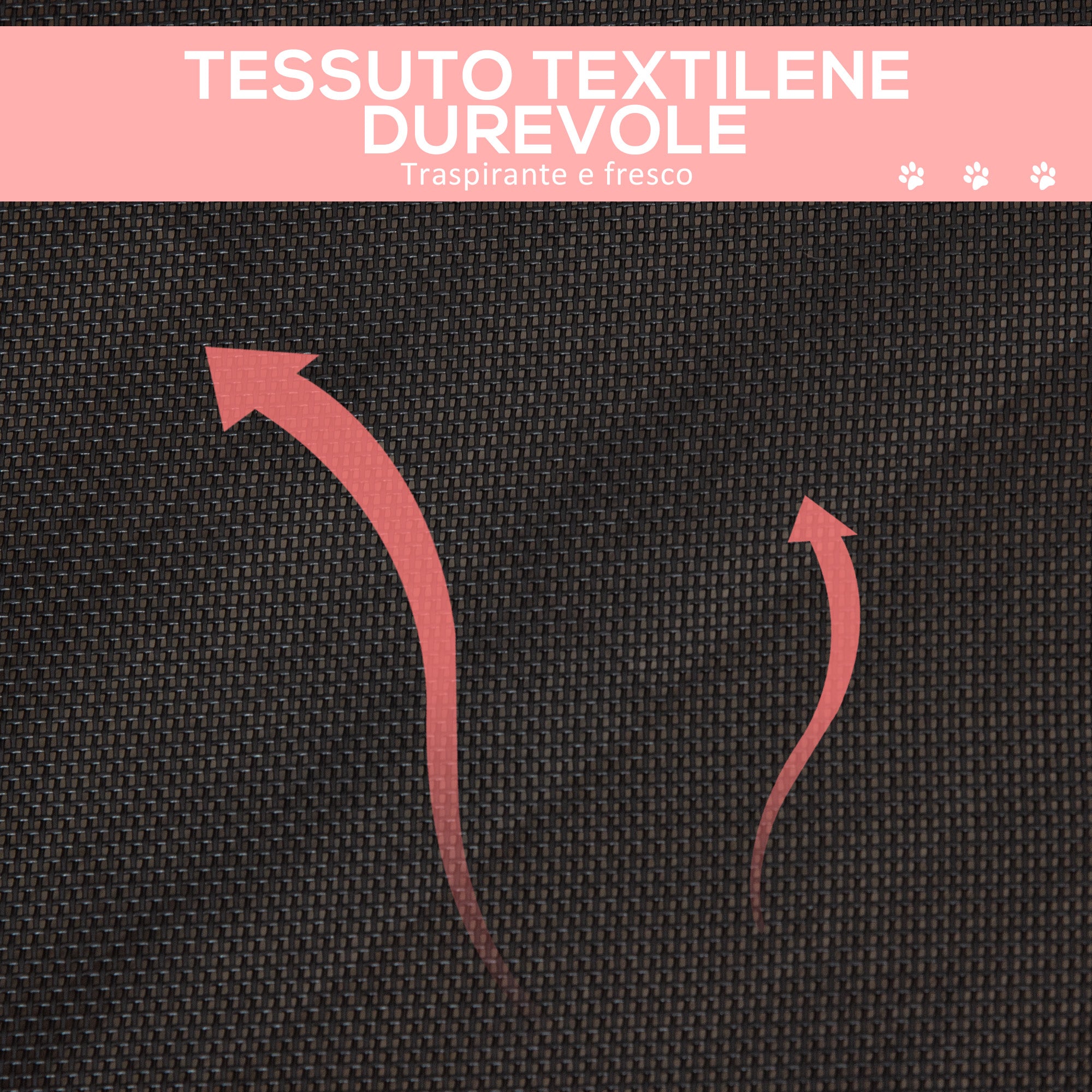 Lettino per Cani Grandi Rialzato con Tessuto a Rete 91,5x76,2x18 cm Peso Massimo 30kg Rosso