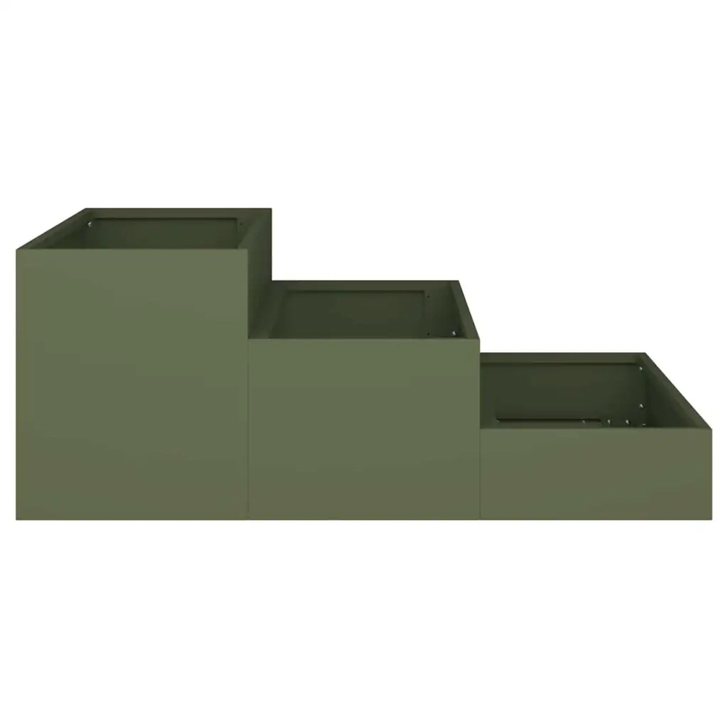 Fioriere | Cassetta per fiori | Vaso da giardino Verde oliva 90 x 90 x 35 cm