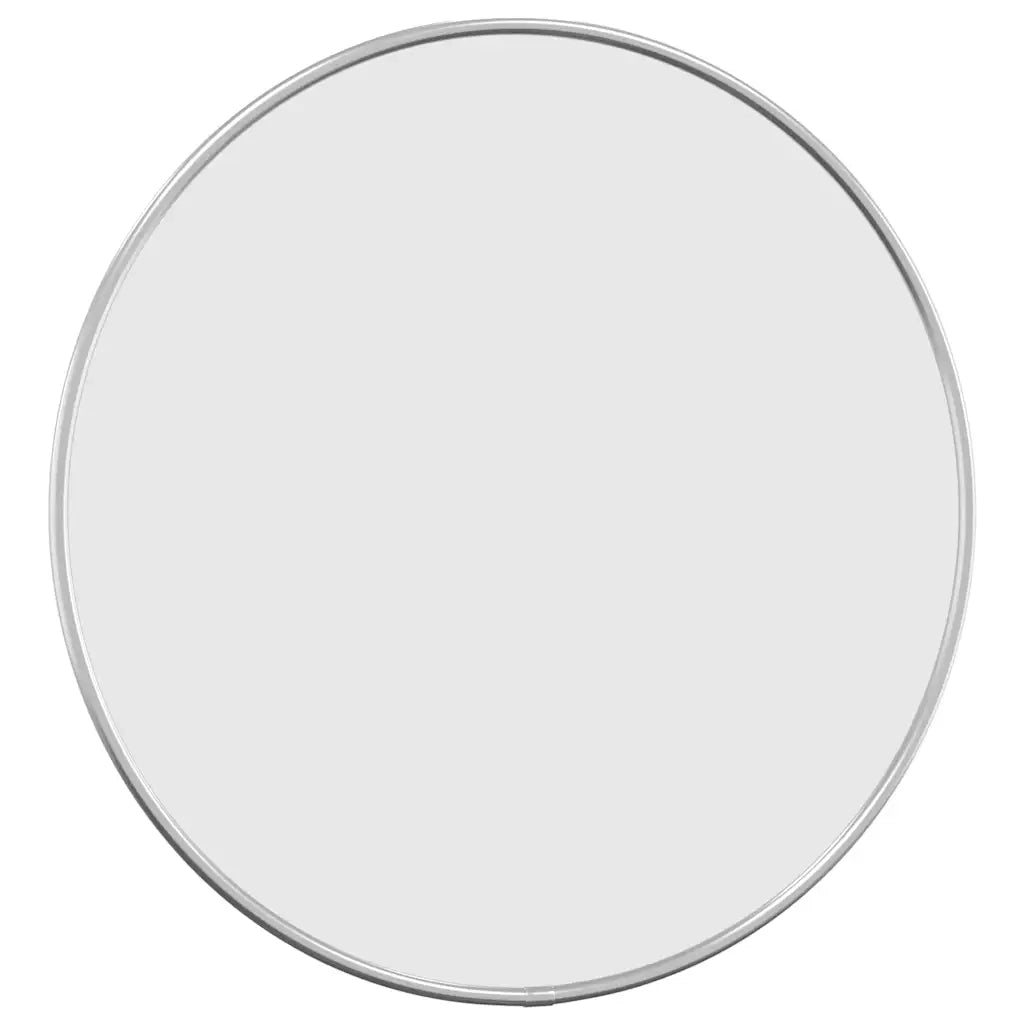 Specchio da Parete Argento Ã˜ 40 cm Rotondo