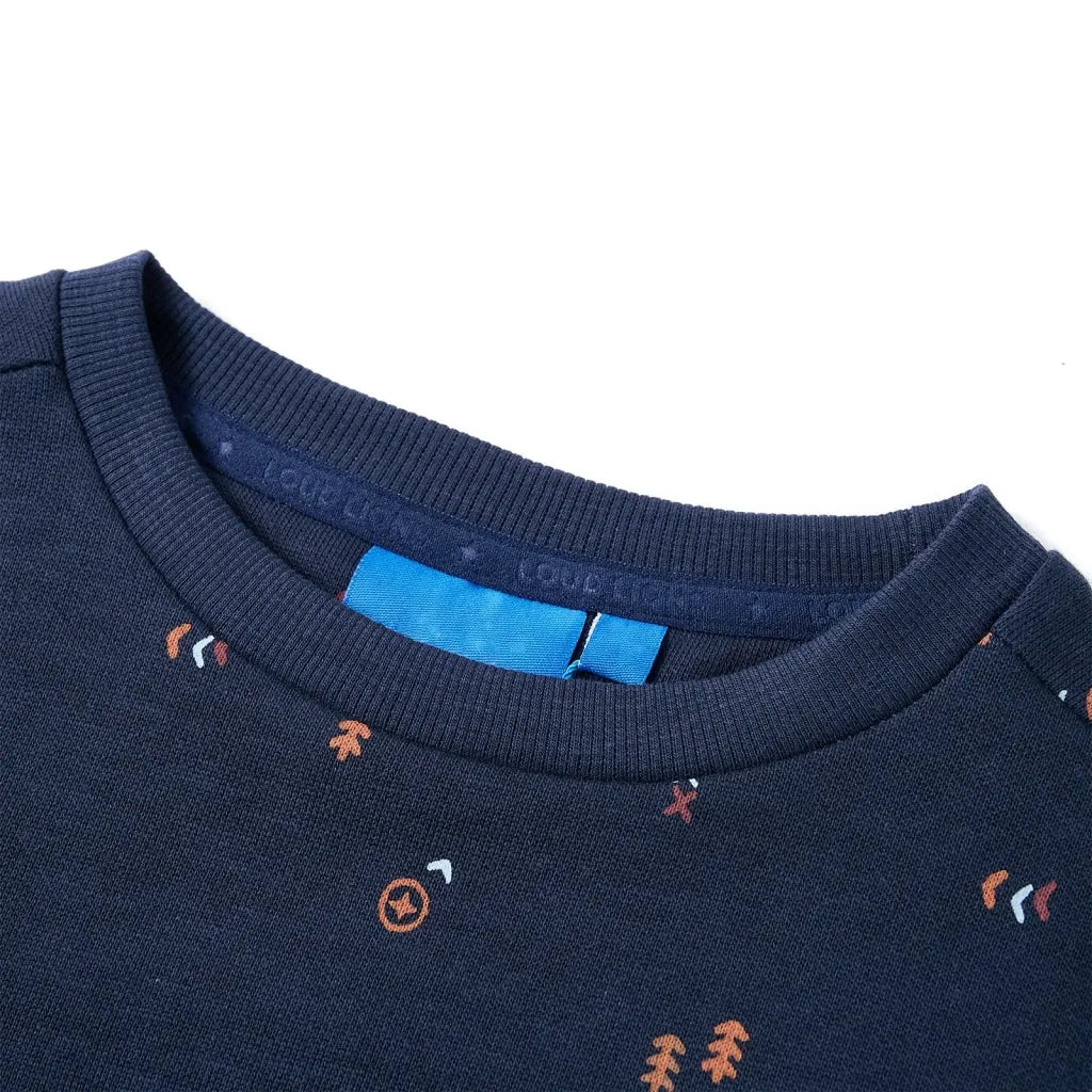 Felpa da Bambino Blu Marino MÃ©lange 92