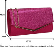 Borsa da sera per donne, fucsia