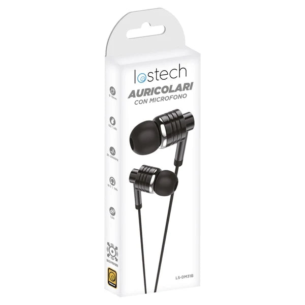 Auricolari Stereo in Ear Premium Ls DM31B Nero