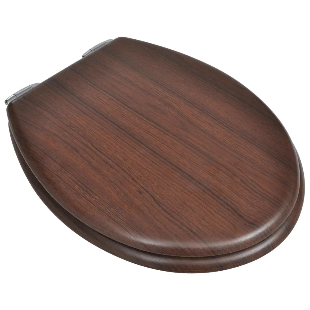 Sedile WC MDF Coperchio Chiusura Ammortizzata Semplice Marrone cod mxl 46418