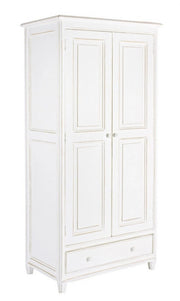 Mobile Armadio 90x55x190 cm 2 Ante 1 Cassetto Colette